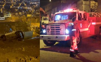 Bomberos auxiliaron a familia afectada