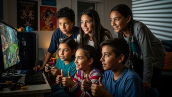 Casi 6 de cada 10 niños latinos juega o consume streaming: el ocio que desafía a padres