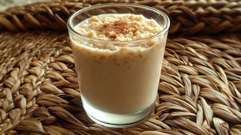 La avena fría toma alrededor