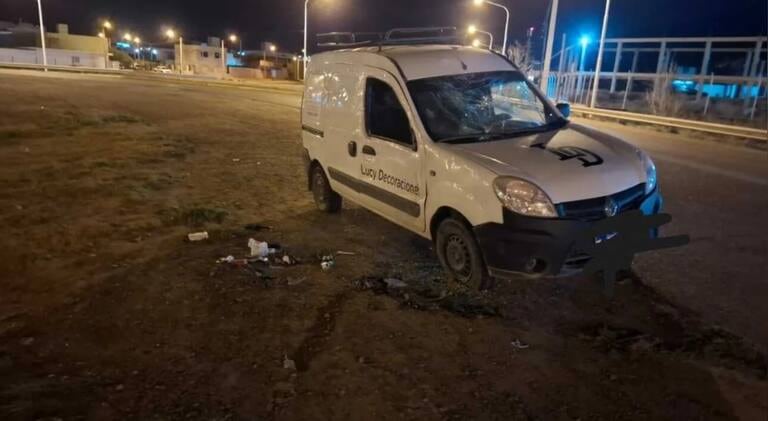 Vehículo donde viajaban padre e hijo (Fuente: Crónica)