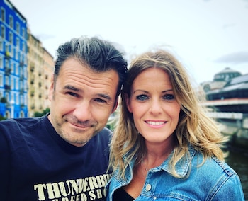 Iñaki López y Andrea Ropero