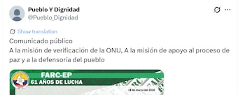 La carta fue publicada el