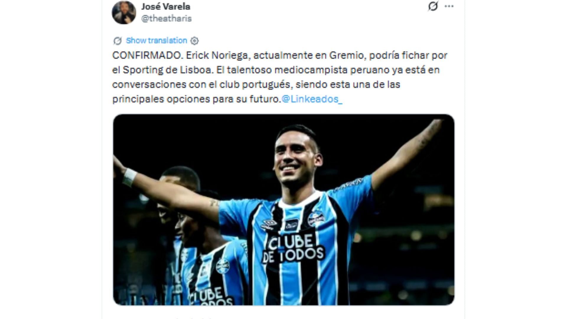 Erick Noriega comenzó conversaciones con Sporting Lisboa.