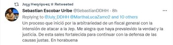 Reacciones acerca de la exoneración