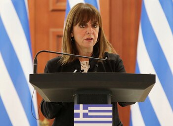 Katerina Sakelaropulu, presidenta de Grecia