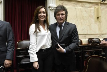 Gesto de distensión. Milei y