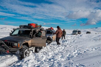 Por el fuerte temporal, algunas