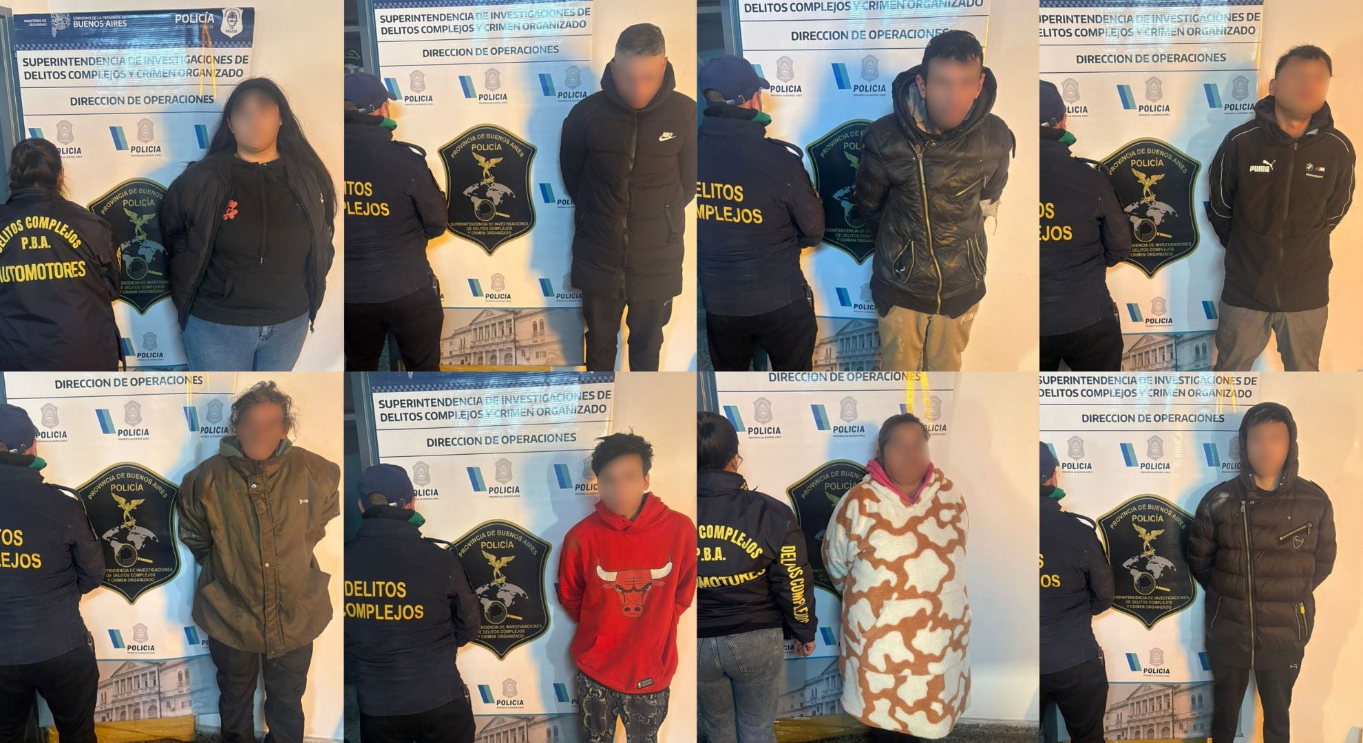 Durante los operativos, las autoridades identificaron a tres menores de edad