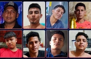 Los jóvenes desaparecidos y posteriormente asesinados.