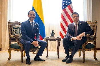 El presidente Abelardo de la Espriella se reunió con Marco Rubio, secretario de Estado de Estados Unidos, en Barranquilla. En en el encuentro, hablaron sobre abrir nuevas oportunidades de inversión, desarrollo y prosperidad para los países - crédito Joel González/Presidencia/Flickr