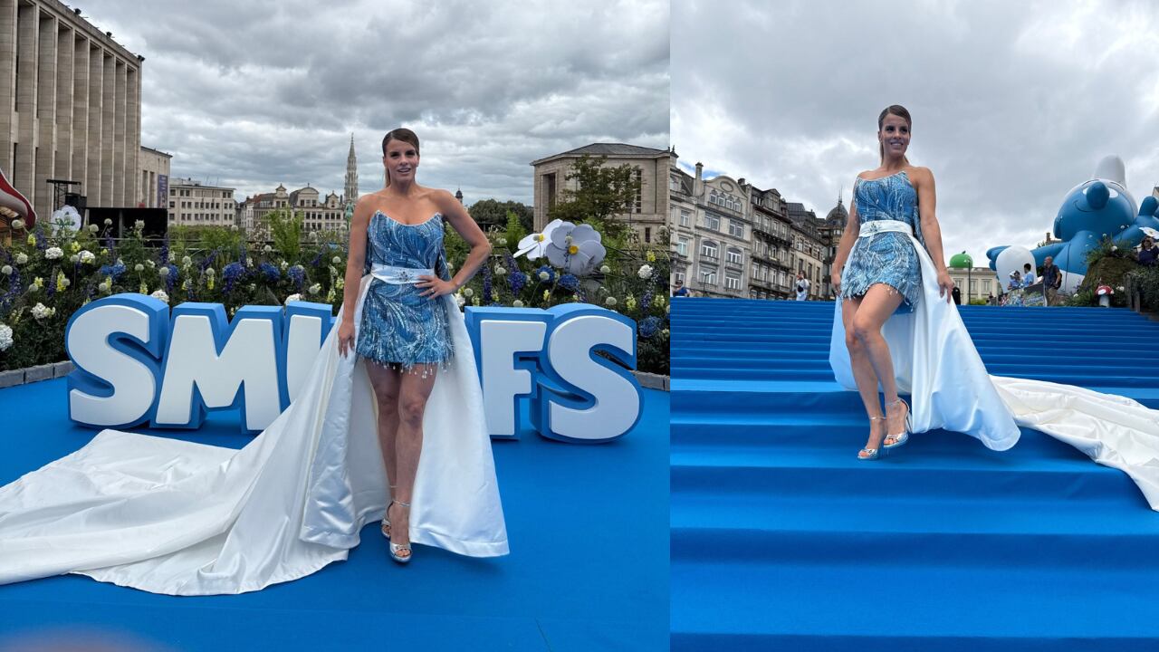 Alejandra Baigorria deslumbra en el estreno mundial de Pitufos junto a Rihanna y anuncia colección inspirada en los personajes.