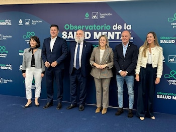 30/10/2026 Fundación AXA y laSexta lanzan el Observatorio de Salud Mental Constantes y Vitales para acercar el rigor científico.
Los directores generales de la Fundación AXA, Josep Alfonso, y corporativa de 'Atresmedia', Patricia Pérez, han presentado este viernes el Observatorio de la Salud Mental Constantes y Vitales, que tiene el objetivo de acercar el rigor científico a la sociedad.
SOCIEDAD
FUNDACIÓN AXA/ATRESMEDIA