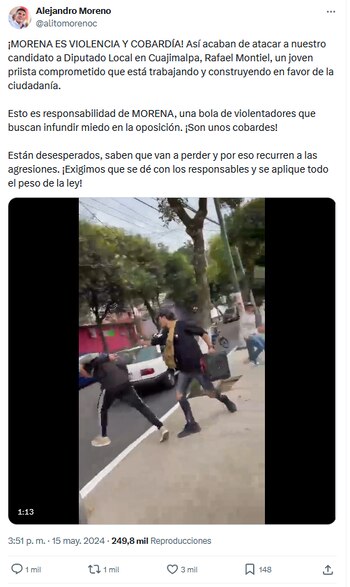 Condena de Alejandro Morena en