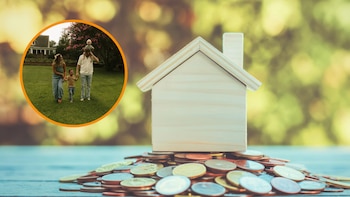 Una familia con dos hijos