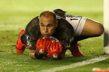 En la imagen, el portero,