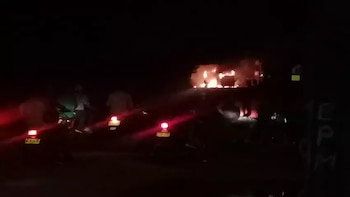 Incursión del ELN en vía