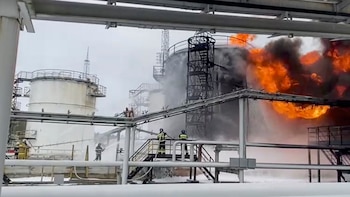 Ucrania atacó un depósito de