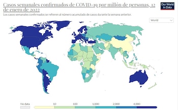 La alta circulación del coronavirus
