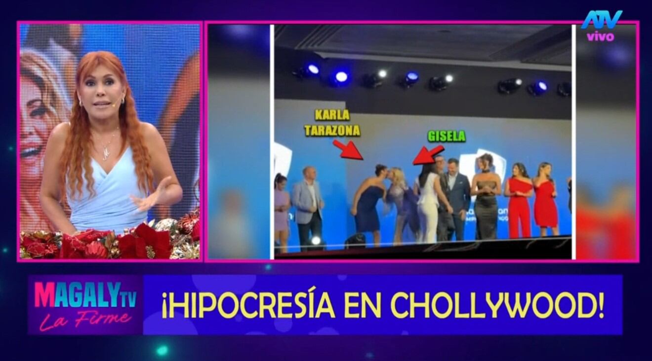 La conductora dijo que fue “el beso de Judas” y cuestionó los movimientos internos del canal. Infobae Perú / Captura TV - Magaly TV La Firme