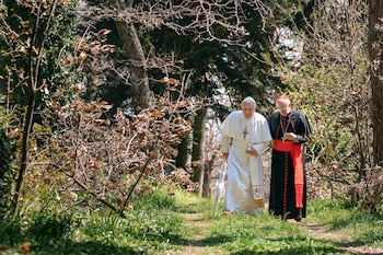 Escena de "Los Dos Papas"