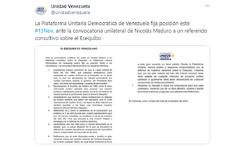 El mensaje de la Plataforma