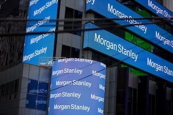 Signage is displayed outside Morgan