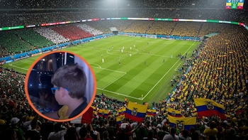 Niño ecuatoriano se vuelve viral por condenar los festejos de México a las afueras del hotel donde dormía Ecuador