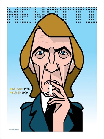 César Luis Menotti es el arquitecto de la primera Copa del Mundo de Argentina. - Crédito: @Costhanzo