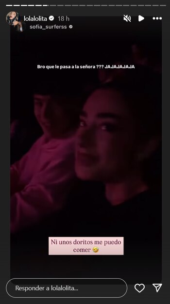 Historia de Lola Lolita en Instagram (@lolalolita).