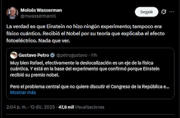 Moisés Wasserman sostuvo que Albert