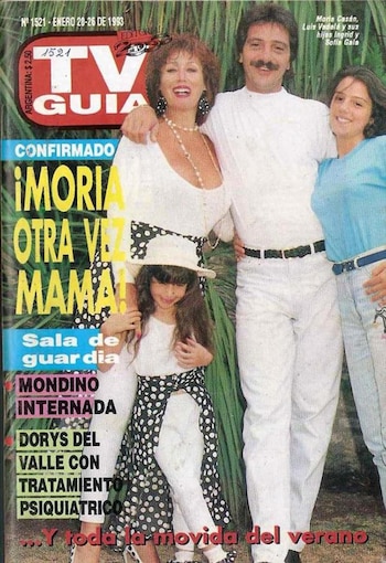 Moria y Luis junto a una pequeña Sofía Gala e Ingrid, la hija mayor de Vadalá