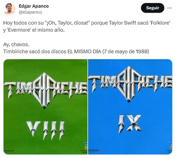 Timbiriche y Taylor Swift habían