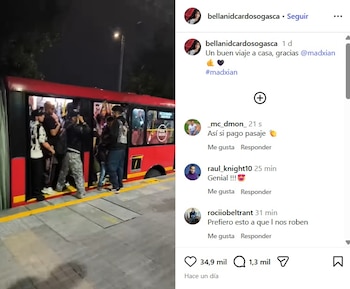 Los usuarios y asistentes al rave llegaron hasta el portal 80, ubicado en el noroccidente de la capital - crédito @bellanidcardosogasca/IG