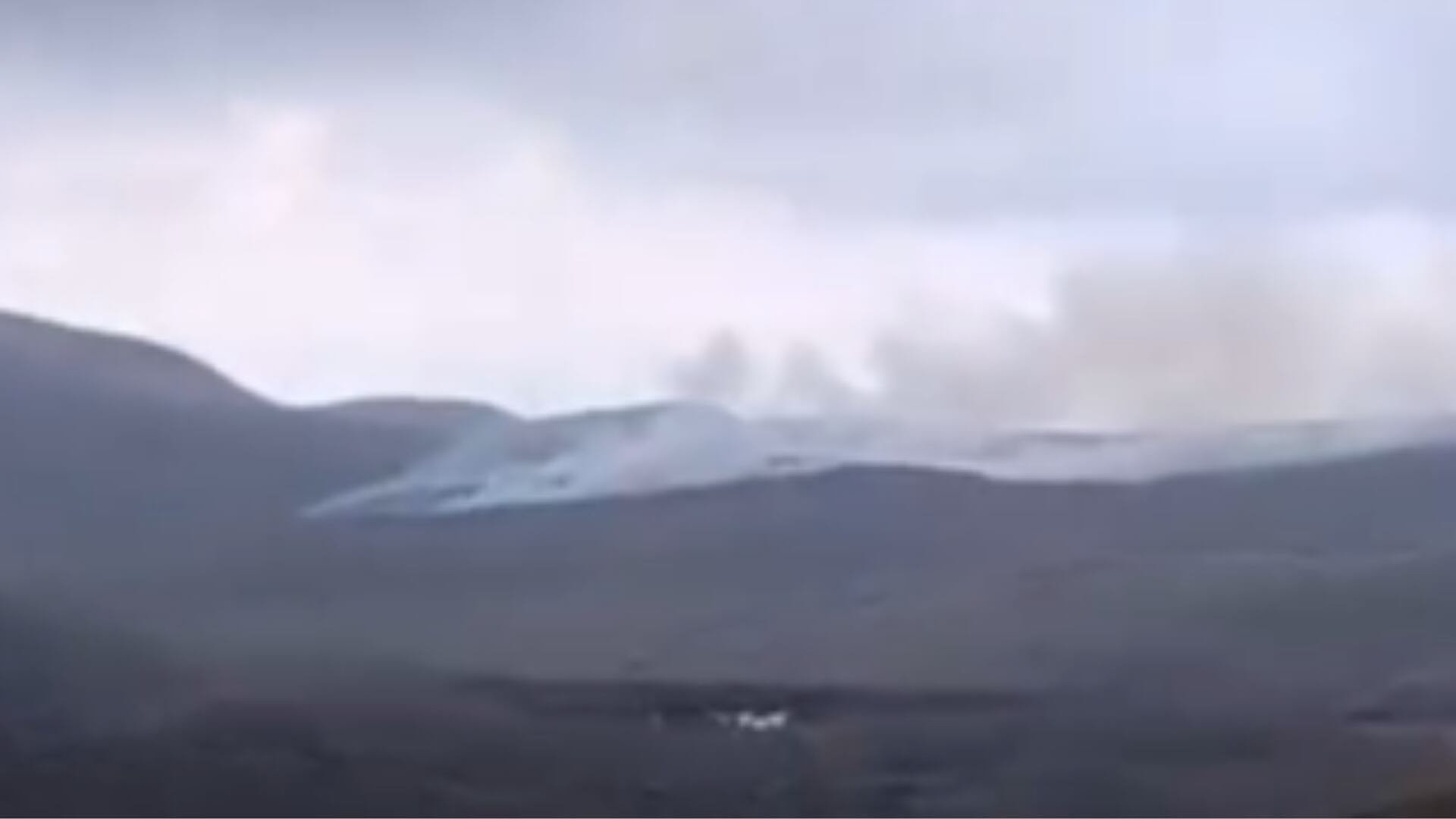 Así se vio el incendio en el páramo de Sincunsí, en Boyacá - crédito captura de pantalla Matinal Boyacá/Facebook