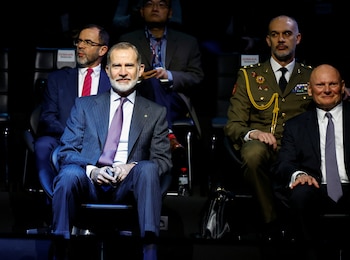 Felipe VI interactuó con un