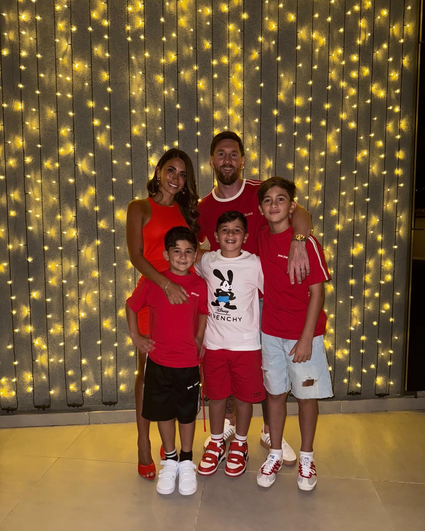 La familia Messi completa durante la Navidad del 2024