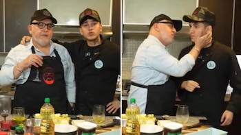 Beto Ortiz besa a Cristorata