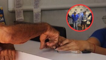 Las dos mujeres fueron sorprendidas