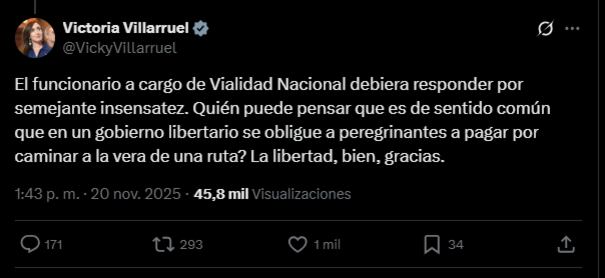 Otro de los posteos contra el funcionario