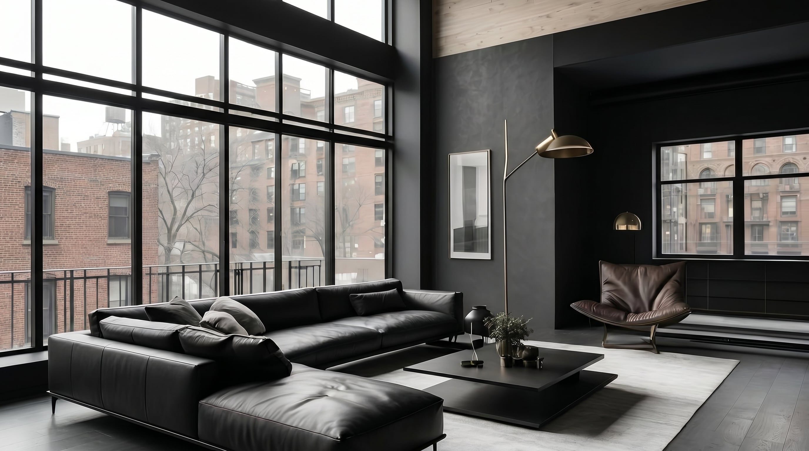 La iluminación suave es clave para evitar que el negro oscurezca los ambientes. (Imagen Ilustrativa Infobae)