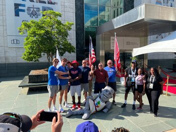 American flag Birmingham 2022