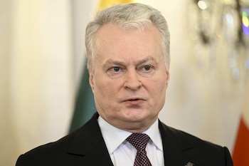 El presidente de Lituania, Gitanas