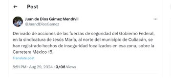 (Foto: X/@JuandDiosGamez)