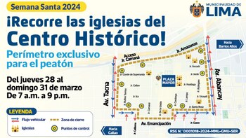 Jueves Santo: mapa de calles