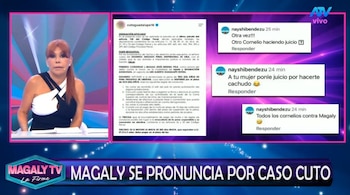 Magaly Medina comenta las reacciones en redes tras publicación de Cuto Guadalupe. Captura: Magaly TV La Firme.