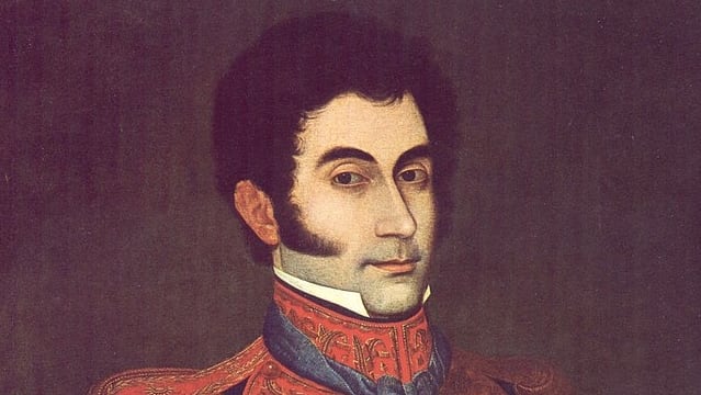 Mariano Necochea era capitán y junto al teniente coronel Rojas estuvo al mando de dos escuadrones de Granaderos en esa batalla(Oleo de José Gil de Castro)