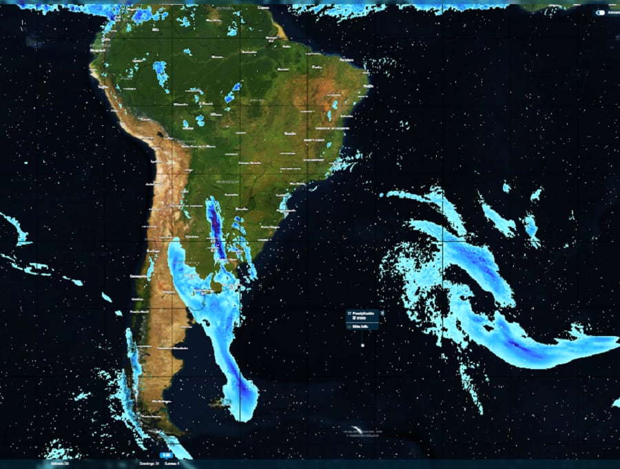 El contraste entre masas de aire favorecerá tormentas, lluvias abundantes y vientos intensos