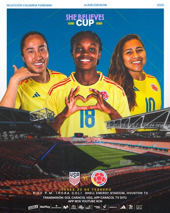 Afiche del partido de la