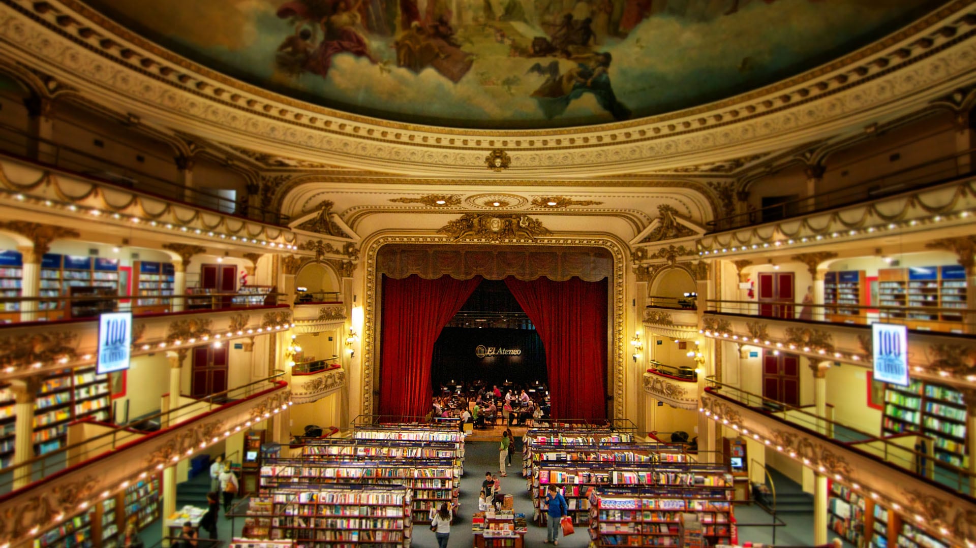 El Ateneo Grand Splendid, una librería que ya es marca de Buenos Aires.