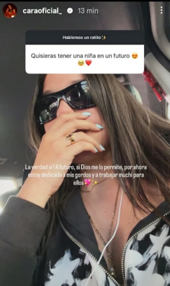 La respuesta dejó a muchos interesados en el futuro de la famosa con Jake - crédito Cara Rodríguez / Instagram